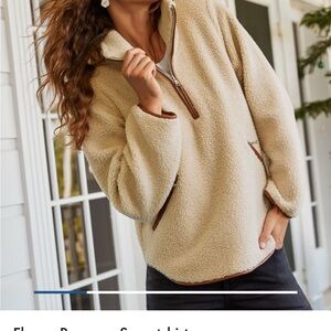 Tommy Bahama Tan Fleece Pullover